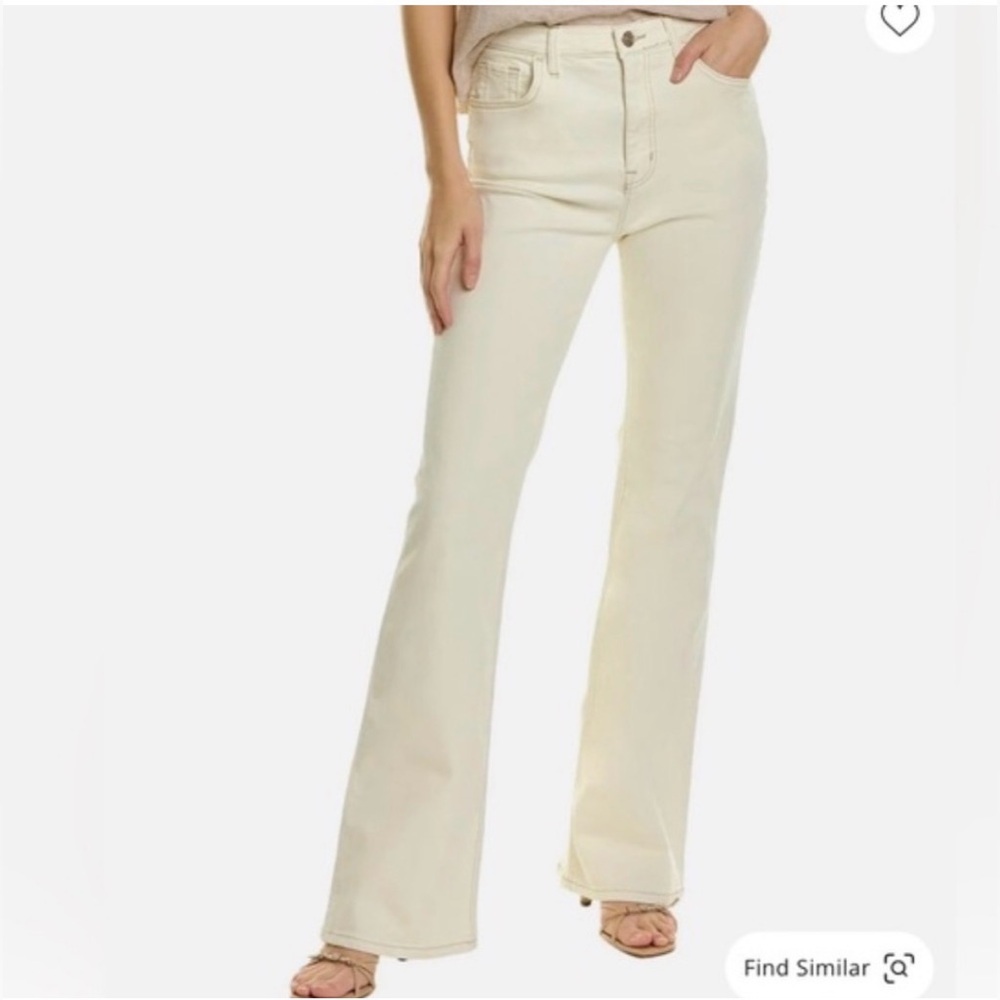 Current/Elliot high rise flare, 26, cream